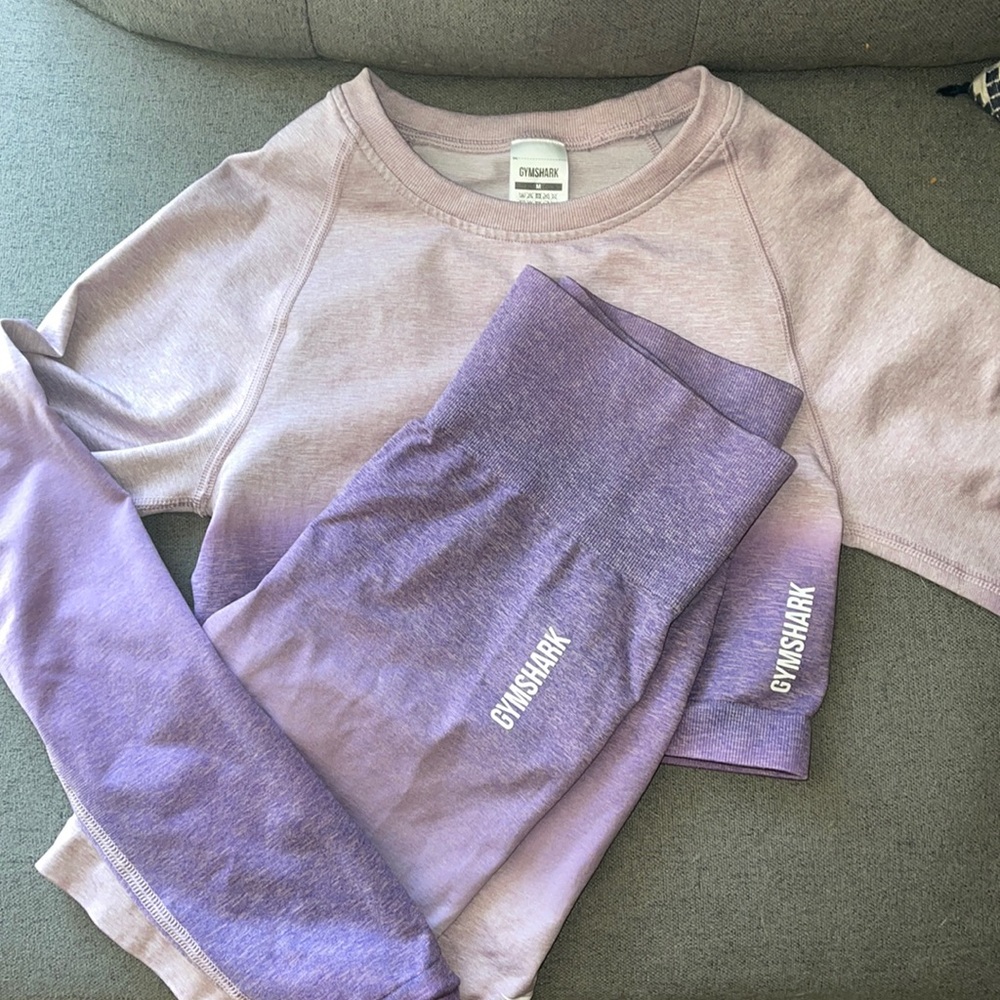 Gymshark Adapt Ombré shorts and crop top set